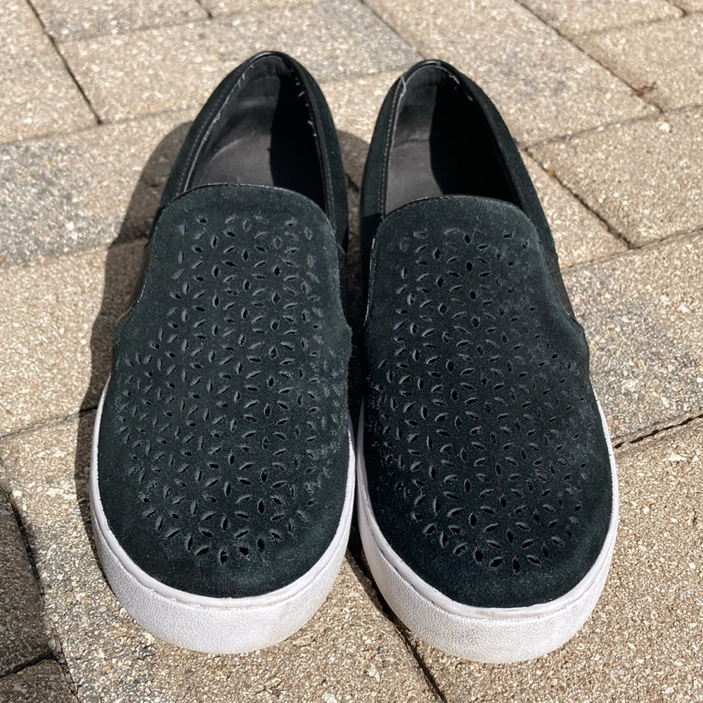 Vionic Kani perforated suede slip on sneaker